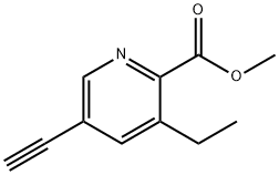 Methyl 3-ethyl-5-ethynyl-2-pyridinecarboxylate Structure