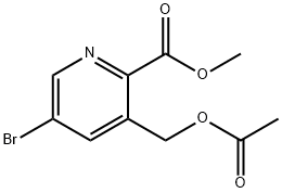 Methyl 3-[(acetyloxy)methyl]-5-bromo-2-pyridinecarboxylate Structure