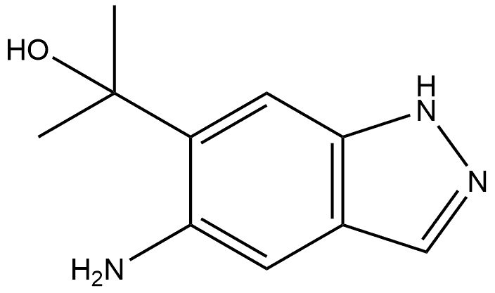 1H-Indazole-6-methanol, 5-amino-α,α-dimethyl- Structure