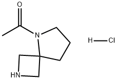 Ethanone, 1-(2,5-diazaspiro[3.4]oct-5-yl)-, hydrochloride (1:1) 化学構造式