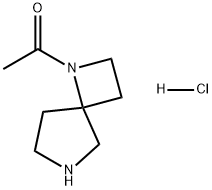 Ethanone, 1-(1,6-diazaspiro[3.4]oct-1-yl)-, hydrochloride (1:1) Struktur