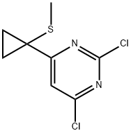 Pyrimidine, 2,4-dichloro-6-[1-(methylthio)cyclopropyl]-|