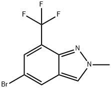 2H-Indazole, 5-bromo-2-methyl-7-(trifluoromethyl)- Struktur