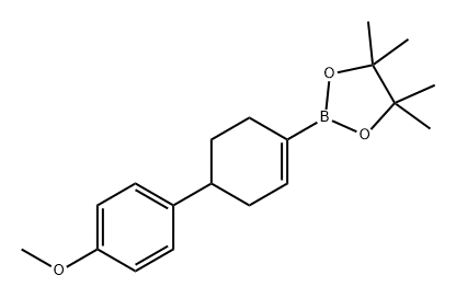 1,3,2-Dioxaborolane, 2-[4-(4-methoxyphenyl)-1-cyclohexen-1-yl]-4,4,5,5-tetramethyl- Struktur