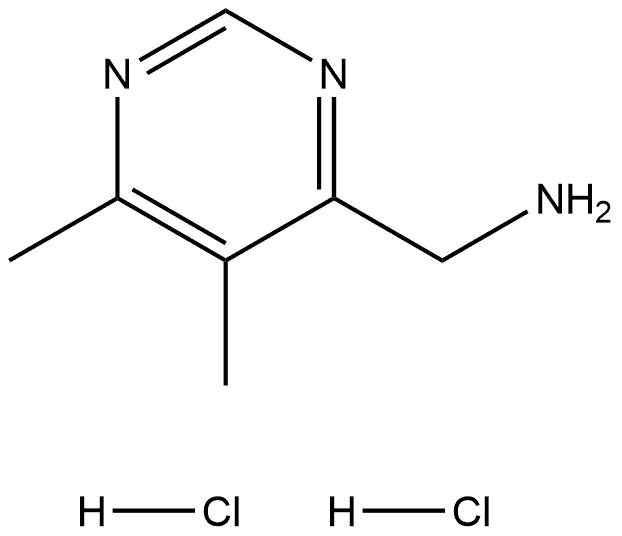 (5,6-Dimethylpyrimidin-4-yl)methanamine dihydrochloride Struktur