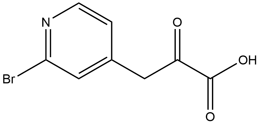 2-Bromo-α-oxo-4-pyridinepropanoic acid Structure