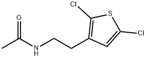 N-[2-(2,5-Dichloro-3-thienyl)ethyl]acetamide Struktur