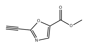 2-乙炔基噁唑-5-羧酸甲酯, 2445791-76-2, 结构式