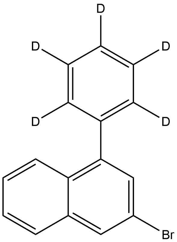 3-bromo-1-(phenyl-d5)naphthalene Struktur
