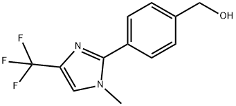 Benzenemethanol, 4-[1-methyl-4-(trifluoromethyl)-1H-imidazol-2-yl]- Struktur