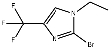 1H-Imidazole, 2-bromo-1-ethyl-4-(trifluoromethyl)- Struktur
