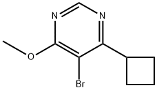 Pyrimidine, 5-bromo-4-cyclobutyl-6-methoxy- Structure