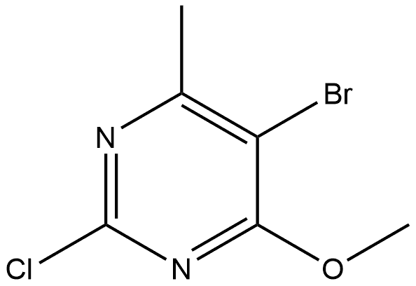5-Bromo-2-chloro-4-methoxy-6-methylpyrimidine Struktur