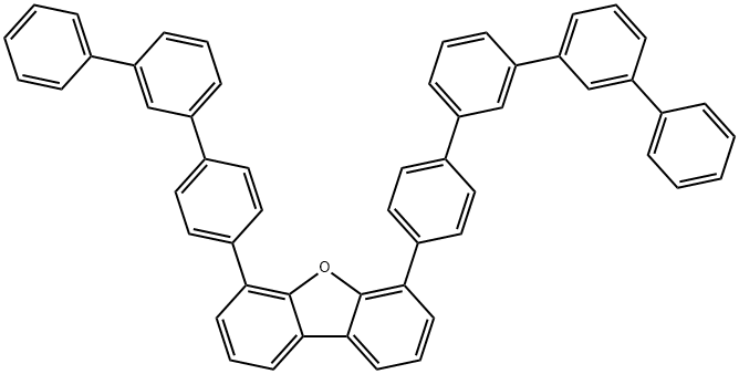 二苯并呋喃,4-[1,1'-:3',1''-:3'-,1''-四元苯基]-4-基-6-[1,1'-,3'-三元苯基]-4基-,2446854-86-8,结构式