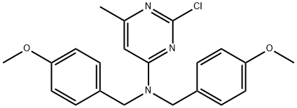 2-氯-N,N-双(4-甲氧基苄基)-6-甲基嘧啶-4-胺,2446874-39-9,结构式