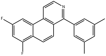 Benz[f]isoquinoline, 4-(3,5-dimethylphenyl)-7,9-difluoro-,2447135-48-8,结构式