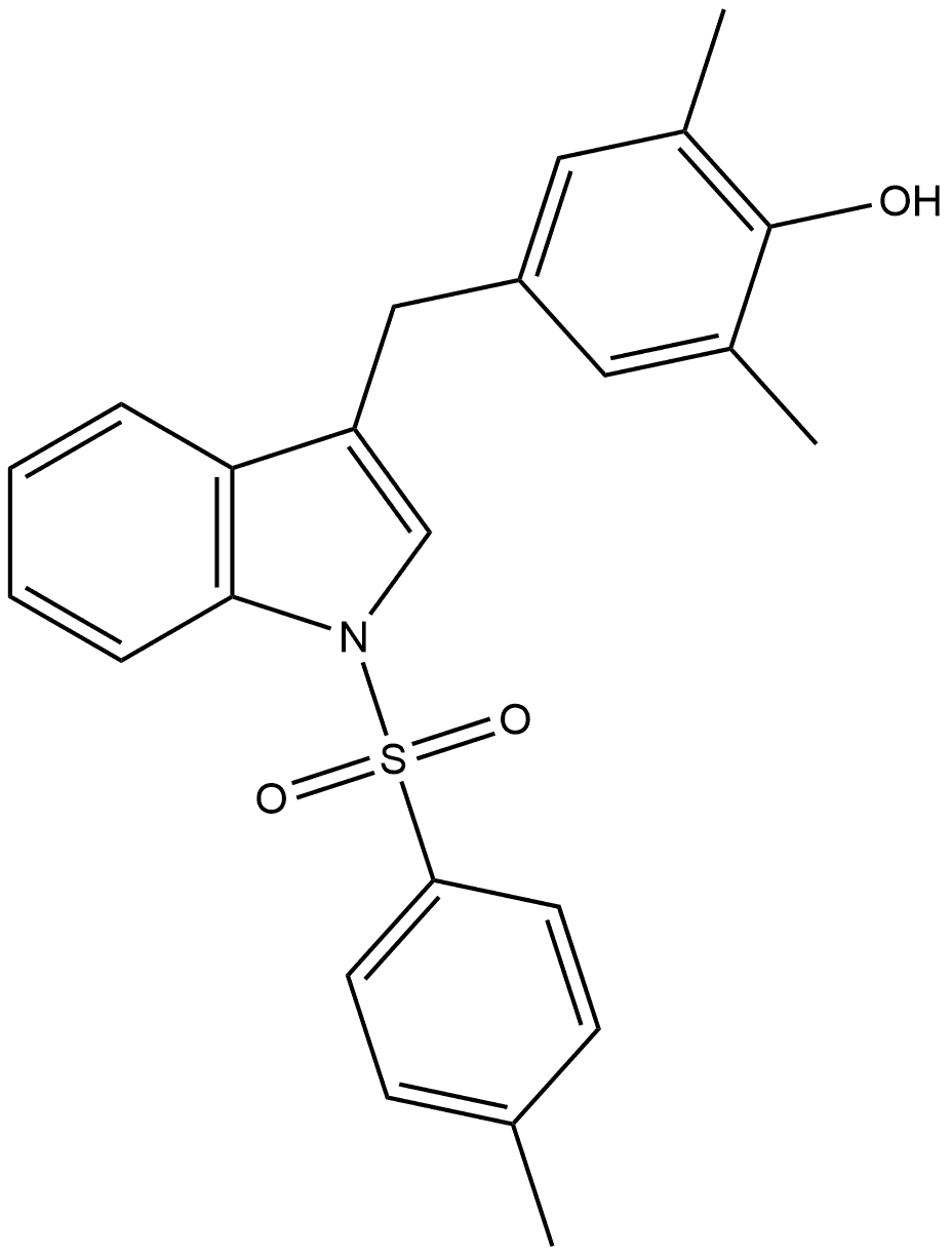2447607-85-2 2,6-Dimethyl-4-[[1-[(4-methylphenyl)sulfonyl]-1H-indol-3-yl]methyl]phenol
