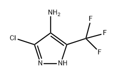 1H-Pyrazol-4-amine, 3-chloro-5-(trifluoromethyl)- Structure