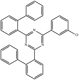 2,4-二(2-联苯基)-6-(3-氯苯基)-1,3,5-三嗪,2450449-48-4,结构式