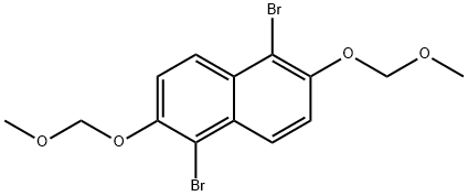 1,5-二溴-2,6-双(甲氧基甲氧基)萘, 245093-97-4, 结构式