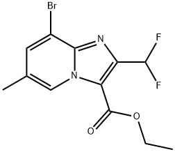 Ethyl 8-bromo-2-(difluoromethyl)-6-methylimidazo[1,2-a]pyridine-3-carboxylate|