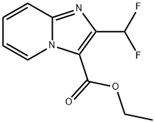 Ethyl 2-(difluoromethyl)imidazo[1,2-a]pyridine-3-carboxylate 结构式