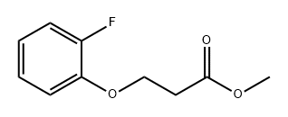 Propanoic acid, 3-(2-fluorophenoxy)-, methyl ester 化学構造式