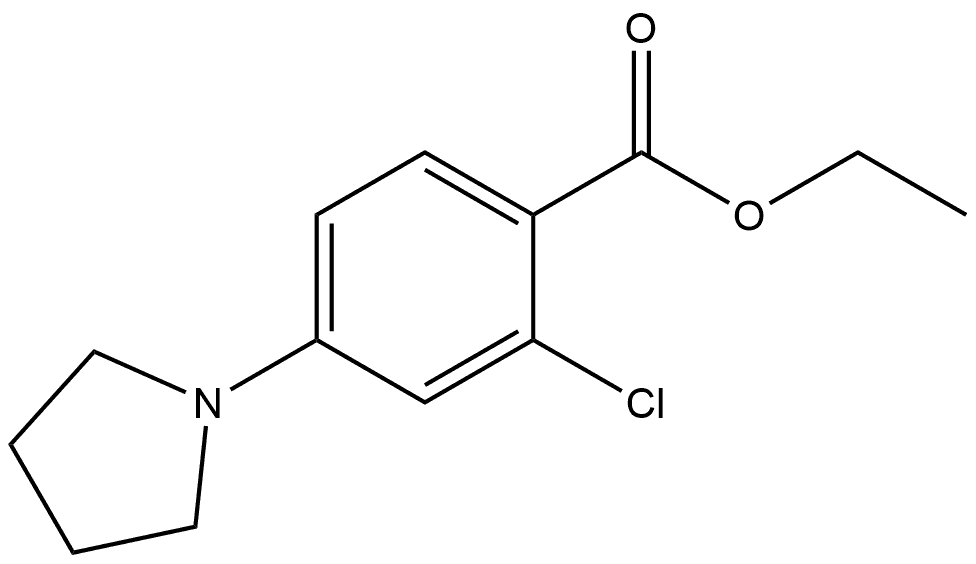 Ethyl 2-Chloro-4-(1-pyrrolidinyl)benzoate Structure