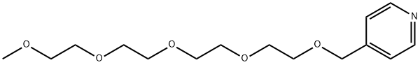 Pyridine, 4-(2,5,8,11,14-pentaoxapentadec-1-yl)- Struktur