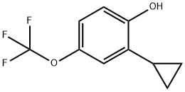 Phenol, 2-cyclopropyl-4-(trifluoromethoxy)- Struktur