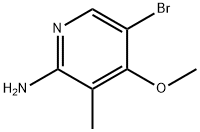 2-Pyridinamine, 5-bromo-4-methoxy-3-methyl- Structure