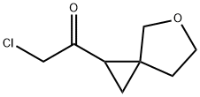 Ethanone, 2-chloro-1-(5-oxaspiro[2.4]hept-1-yl)- Structure
