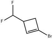 Cyclobutene, 1-bromo-3-(difluoromethyl)- Struktur