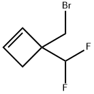 Cyclobutene, 3-(bromomethyl)-3-(difluoromethyl)- Structure