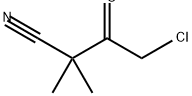 Butanenitrile, 4-chloro-2,2-dimethyl-3-oxo- Struktur