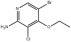 2-Pyridinamine, 5-bromo-3-chloro-4-ethoxy- Struktur