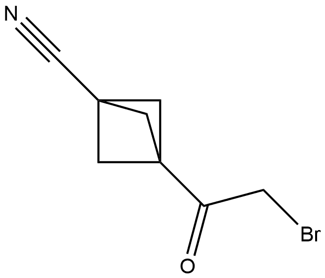 3-(2-bromoacetyl)bicyclo[1.1.1]pentane-1-carbonitrile Structure