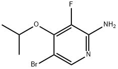 2-Pyridinamine, 5-bromo-3-fluoro-4-(1-methylethoxy)- Struktur