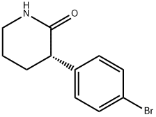 2-Piperidinone, 3-(4-bromophenyl)-, (3S)- Structure