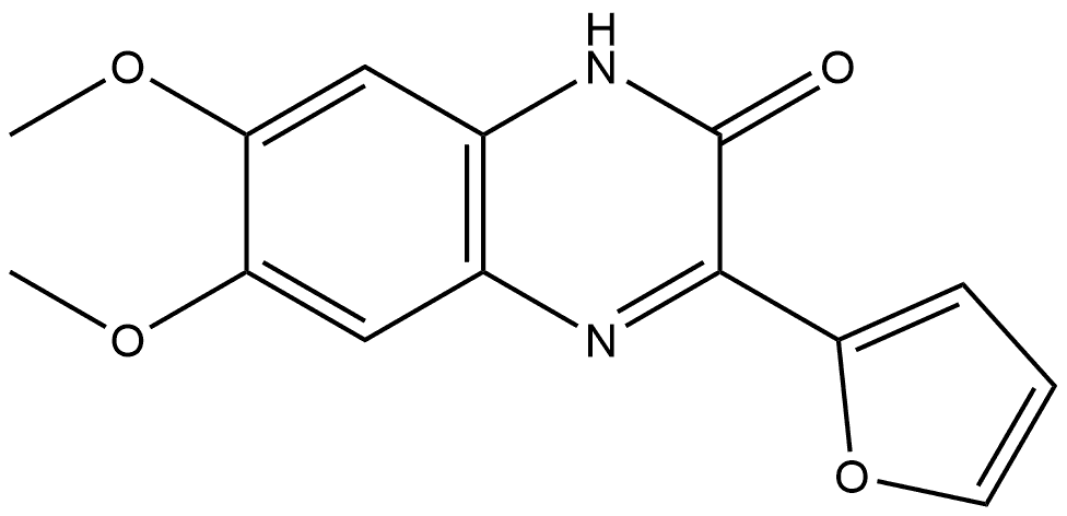 3-(furan-2-yl)-6,7-dimethoxyquinoxalin-2(1H)-one,2454247-83-5,结构式