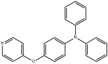 N,N-二苯基-4-(吡啶-4-基氧基)苯胺 结构式