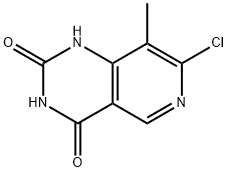 7-Chloro-8-methylpyrido[4,3-d]pyrimidine-2,4(1H,3H)-dione Struktur