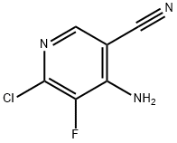 3-Pyridinecarbonitrile, 4-amino-6-chloro-5-fluoro- 结构式