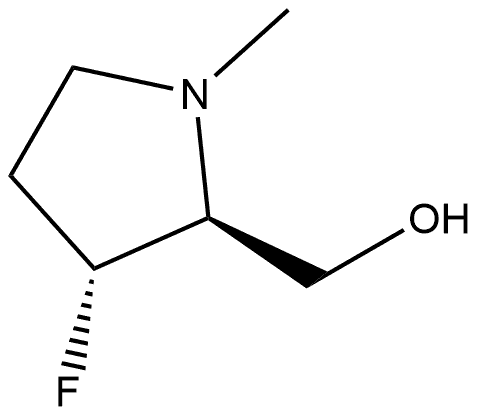 ((2S,3R)-3-Fluoro-1-methylpyrrolidin-2-yl)methanol Struktur