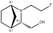 2-Azabicyclo[2.2.1]heptane-3-methanol, 2-(2-fluoroethyl)-, (1S,3S,4R)- Struktur