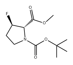 1,2-Pyrrolidinedicarboxylic acid, 3-fluoro-, 1-(1,1-dimethylethyl) 2-methyl ester, (2S,3R)-|(2S,3R)-N-BOC-3-氟吡咯烷-2-羧酸甲酯