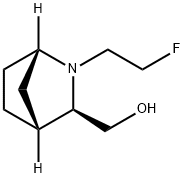 2-Azabicyclo[2.2.1]heptane-3-methanol, 2-(2-fluoroethyl)-, (1S,3R,4R)- Structure