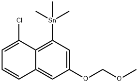 Stannane, [8-chloro-3-(methoxymethoxy)-1-naphthalenyl]trimethyl- Structure