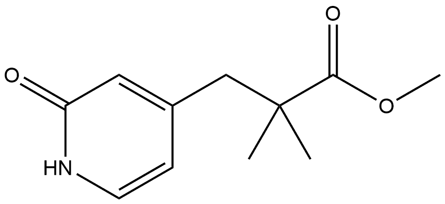 1,2-二氢-Α,Α-二甲基-2-氧代-4-吡啶丙酸甲酯, 2455427-64-0, 结构式