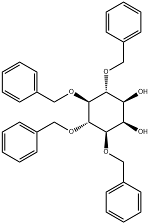 3,4,5,6-Tetrakis-O-(phenylmethyl)-D-myo-inositol Structure